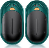 AI Hand Warmers Rechargeable 2 Pack, 6000mAh Electric Hand Warmers, AI Smart Chips 20Hrs Long Safe Heat, Portable Pocket Heater, Gifts for Christmas, Outdoor, Golf, Hunting, Camping Accessories