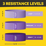 Fabric Resistance Bands for Legs - Workout Bands Resistance Bands for Men and Women - Booty Bands for Working Out - Exercise Bands Resistance Bands Set - Elastic Bands for Exercise