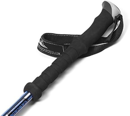 Cascade Mountain Tech Lightweight Aircraft-Grade Aluminum Trekking Poles with Extended Down Grip Plus Tip Kit