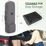 Golf Travel Bags for Airlines with Adjustable Support Rod and Detachable Shoulder Straps, Soft Foldable Golf Club Travel Covers, 900D Heavy Duty Oxford -Universal Size