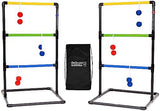 GoSports Ladder Toss Indoor & Outdoor Game Set with 6 Soft Rubber Bolo Balls and Travel Carrying Case - Choose Pro or Classic