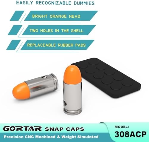 Snap Caps Training Dummy Rounds Practice Safe Loading Firing Close to Real Weight