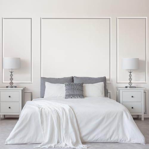 Pangda 3 Set Peel and Stick Wall Molding Kit, Premade Accent Molding Wainscoting Panel for Interior Wall Moulding Decor, Ready to Assemble Wainscoting Accent Panel (63 x 31 in,63 x 72 in)