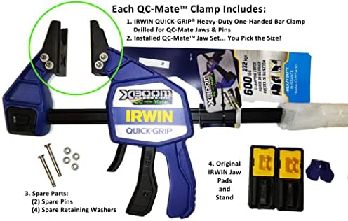 QC-Mate by XBoom Coupler (1/2" & 3/4" Duo-Jaw Set, 12” QC-Mate Clamp)