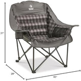 Guide Gear Oversized Extra Large Padded Camping Chair, Portable, Folding, Large Camp Lounge Beach Chairs for Outdoor, Adults, Men and Women, Heavy-Duty 400 Pound Capacity, with Cup Holder