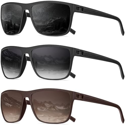 Polarized Sunglasses Men, Mens Sunglasses Polarized UV protection Lightweight Sun Glasses for Driving Fishing Golf