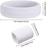 Bememo 6 Pcs Neon Sports Sweatbands Set Paris Sports Competitions Sweatbands 2 Headband 4 Wristbands Breathable Terry Cloth Athletic Bands for Basketball Tennis Costumes Cosplay