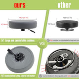 Ainilaily Rolling Stool with Wheels, Heavy Duty 400 lbs Stool for Shop Guitar Lab Tattoo Workbench Medical, Adjustable Swivel Chair (Grey)