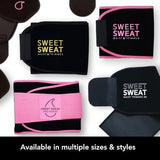 Sports Research® Sweet Sweat Waist Trimmer - Premium Sweat Enhancing Fitness Belt for Women & Men - 5 Adjustable Sizes