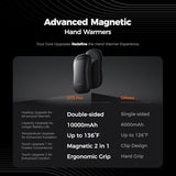 OCOOPA AI Smart Magnetic Double-Sided Heating Hand Warmers Rechargeable 2 Pack,10000mAh Electric Heater, Larger Warming Surface, 4 Heat Levels, Max 136°F, Men Gifts for Christmas,UT3 PRO