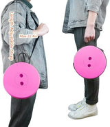 Boreeman Upgraded Folding Stool Lightweight Yet More Sturdy with Load Capacity 400lbs Portable Collapsible Stool for Camping Fishing Hiking BBQ (Pink)