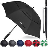 Golf Umbrella Large 58/62/68 Inch Automatic Open Golf Umbrella Extra Large Oversize Double Canopy Vented Umbrella Windproof Waterproof for Men and Women