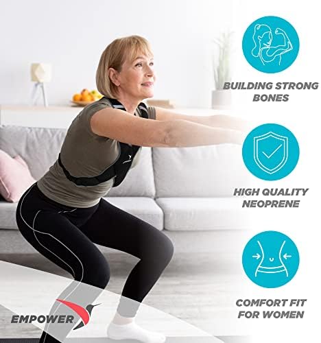 Empower Weighted Walking Vest for Women – Strengthen Muscles, Boost Bone Health, and Burn More Calories (fixed 8lbs, adjustable 4-10lbs or 10-16lbs)