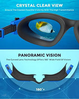 OMID Kids Swim Goggles, P2mini Polarized Swimming Goggles Comfortable for Age 6-14