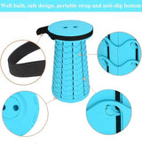 Fishboy Upgraded Collapsible Stool, 400lbs Max Weight, Lightweight But Sturdy, Portable Retractable Folding Telescoping Foldable Camping Stool for Adults Outdoor Fishing Hiking Gardening Travel BBQ