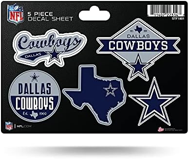 Rico Industries NFL 5-Pc Sticker Sheet