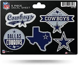 Rico Industries NFL 5-Pc Sticker Sheet