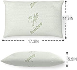 Camping Pillow for Sleeping 2 Pack,Small Travel Pillow,Shredded Memory Foam Pillow Packable with Storage Bag,Soft Cover,Portable Small Pillow for Camp Backpacking Hiking Gear&Accessories