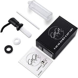 GAGALIFE Built in Sink Soap Dispenser or Lotion Dispenser for Kitchen Sink, Matte Black ABS Pump Head, with 17 Ounce PET Large Soap Bottle