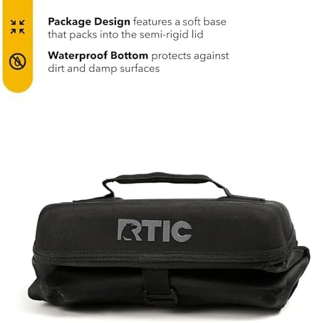 RTIC 6 Can Everyday Cooler, Soft Sided Portable Insulated Cooling for Lunch, Beach, Drink, Beverage, Travel, Camping, Picnic, for Men and Women
