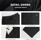 Mens Casual Jogger Pants Relaxed Fit Cargo Pants Drawstring Sweatpants Hiking Outdoor Twill Sport Pants
