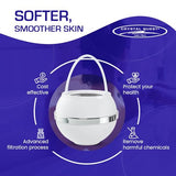 Crystal Quest Bath Ball & Replacement Filter Cartridge Bundle - Water Filter System-Reduce Contaminants for Softer &Smoother Skin-Effortless & Quick Installation| Bundle and Save (White)