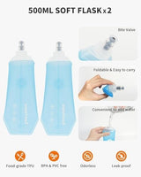 sportsnew Running Vest for Women Men, Lightweight 10L Hydration Backpack with Waterproof Phone Pocket, Breathable Pack for Hiking Trail Running Cycling Marathon