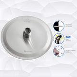 NearMoon Rain Shower Head, Ultra-Thin Design-Pressure Boosting, Awesome Some Experience, High Flow Stainless Steel Rainfall Head (8 Inch,Brushed Nickel)