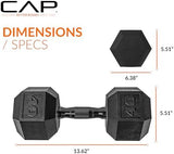 CAP Barbell Coated Dumbbell Weight | Multiple Options Pairs & Sets
