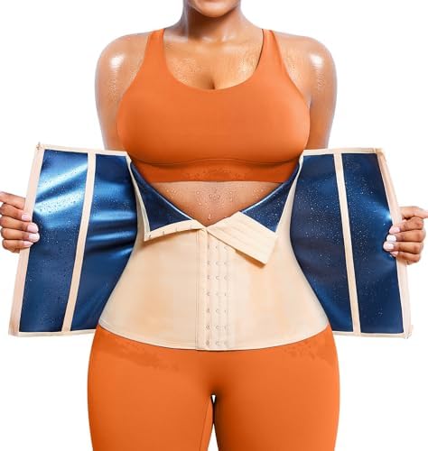 TrainingGirl Waist Trainer for Women Lower Belly Waist Trimmer Corset Tummy Wrap Workout Sweat Belt Band Sports Sauna Suit