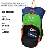 Kids Hydration Backpack, Hiking Backpack for Boys or Girls with 1.5L Water Bladder