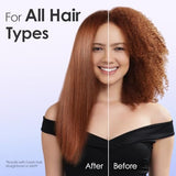 Hair Straightener, Fast Heat Titanium Flat Iron with Negative Ions to Create Sleek Style, 2 in 1 Straightener and Curler Dual Voltage Styling Tool for Professional Salon Straighten/Curl/Wave