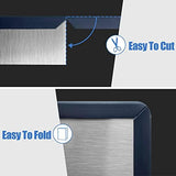 Rubber Edge Trim, Self-Adhesive Rubber Edge Protector for 1/4" Mirror and Flexiglass, EPDM Material, Fit 1/4"(6mm), Length 20Ft, Black Color, U Channel Edge Trim