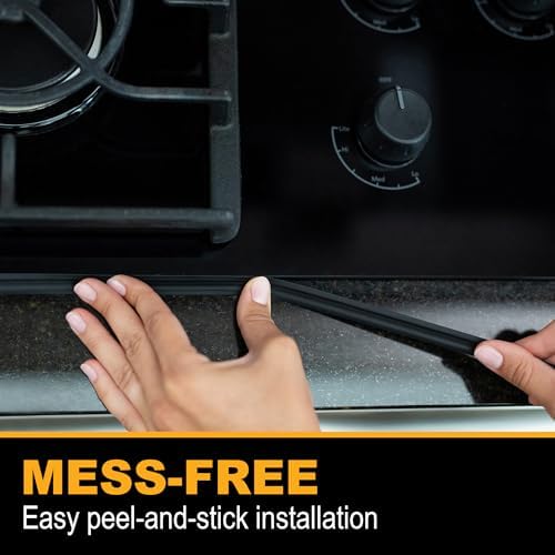 InstaTrim New & Improved Self-Adhesive Caulk Trim, 1/2" x 10', 2-Pack, Flexible, Waterproof, Stain Resistant for Bathroom, Floors, Walls, DIY Project, White