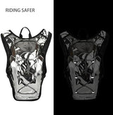 Reflective Hydration Backpack, Hydration Pack - Water Backpack with 2L/3L Hydration Bladder, Essential for Festivals - Rave Hydration Pack for Hiking, Running, Cycling, and Festivals