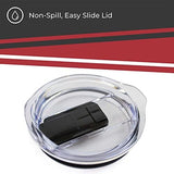 Campus Colors NCAA Stainless Steel Tumbler perfect for Gameday - 18 oz - Double Walled - Keeps Drinks Perfectly Insulated (Indiana Hoosiers - Crimson)