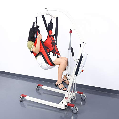 Fushida Hoyer Lift Sling,Commode Patient Lift Slings Medical Transfer Sling for Patients Shower Bath,Large Toileting Sling,Lift Sling for Elderly Bariatric,Divided U Slings Fit Invacare/Hoyer Lift