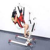 Fushida Hoyer Lift Sling,Commode Patient Lift Slings Medical Transfer Sling for Patients Shower Bath,Large Toileting Sling,Lift Sling for Elderly Bariatric,Divided U Slings Fit Invacare/Hoyer Lift