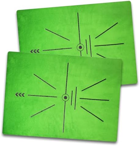 Golf Hitting Mat | Golf Training Mat for Swing Path Feedback/Detection Batting | Extra Replaceable Golf Practice Mat 16"x12" | Golf Gifts for Men/Women for Home Indoor Outdoor