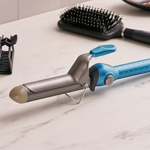 BaBylissPRO Nano Titanium Spring Curling Iron, 1.5" Professional Spring Hair Curler for Long Lasting Curls & All Hair Types