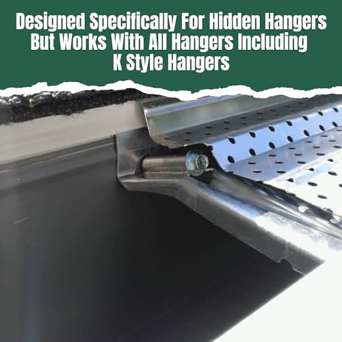 A-M Gutter Guard - Heavy Duty Lifetime Quality Aluminum Leaf & Debris Protection for 5-inch and 6-inch (5 Inch-31 Feet, Mill Finish) - Made in The USA