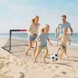 Kids Soccer Goals for Backyard Set - 2 of 4' x 3' Portable Soccer Goal Training Equipment, Pop Up Toddler Soccer Net with Soccer Ball, Soccer Set for Kids and Youth Games, Sports