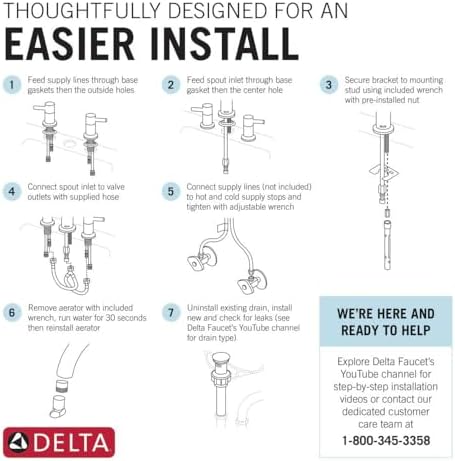 Delta 35749LF-SS Nicoli Bathroom Faucet, Stainless