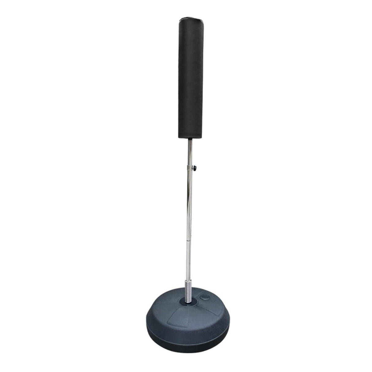 YANBI Wing Chun Dummy Floor Standing Spring Stakes with Base, Portable Kung Fu Wing Chun Training Dummy Adjustable Height, Easy Assembly Wooden Man Pile Device