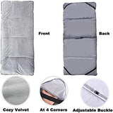 Gehannah Thick Camping Sleeping Pad, Soft Comfortable Microfiber Camping Cot Pads for Adults, Lightweight Foldable Sleeping mats for Traveling Hiking Backpacking Traveling