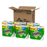 Bounty Quick-Size Paper Towels, White, 12 Family Triple Rolls = 40 Regular Rolls