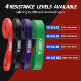 LEEKEY Resistance Bands Set for Pull-Up Assistance & Full-Body Training, Multi-Level Exercise Bands with Bag for Home Workouts, Physical Therapy, Strength Training (Men/Women)