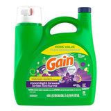 Gain + Aroma Boost Liquid Laundry Detergent, Moonlight Breeze Scent, 107 Loads, 154 Fl Oz, HE Compatible with Febreze and Oxi (125)