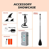 FunWater Inflatable Ultra-Light Stand Up Paddle Board for All Skill Levels with Premium SUP Paddleboard Accessories,Non-Slip Comfort Deck for Youth & Adults