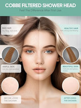 Cobbe 4 Pack Replacement Filters for Handheld Shower Head - Water Softener Filters Beads for Hard Water - Remove Chlorine - Reduces Dry Itchy Skin